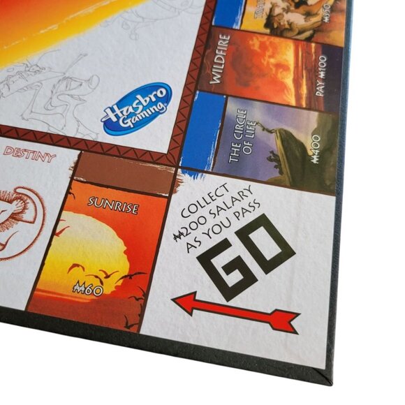 Lion King Monopoly Game Replacement Board Crafting Room Decor Folding - Picture 3 of 7